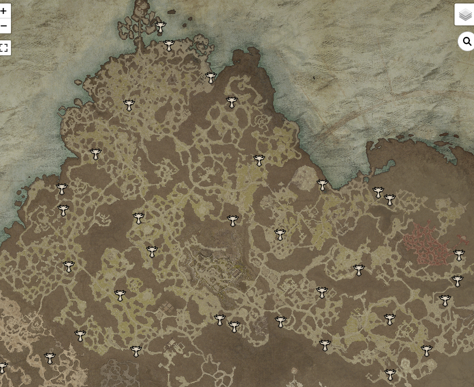 Diablo 4 Scosglen Altars of Lilith Locations Map